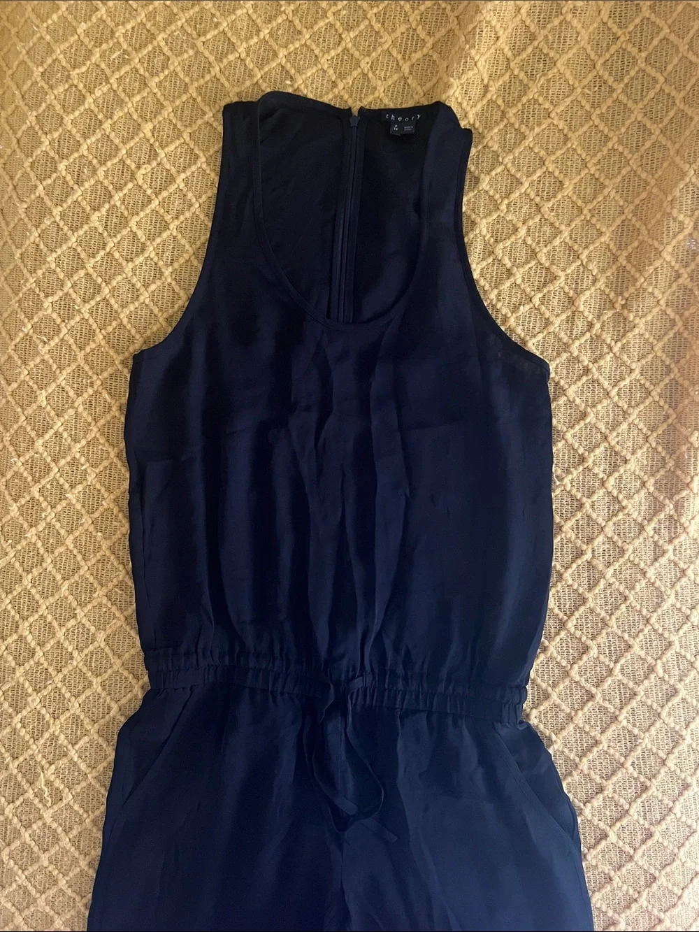 Theory Women's black Sleeveless Jumpsuit